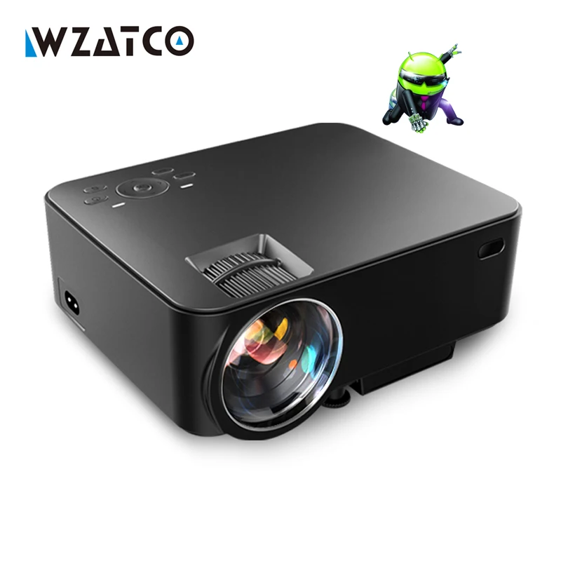 Prix pour 2017 Nouveau Portable Numérique Mini android 4.4 Wifi Bluetooth smart LED LCD Projecteur HD 1080 P Home Cinéma Beamer avec USB SD HDMI Prix pour 2017 Nouveau Portable Numérique Mini android 4.4 Wifi Bluetooth smart LED LCD Projecteur HD 1080 P Home Cinéma Beamer avec USB SD HDMI