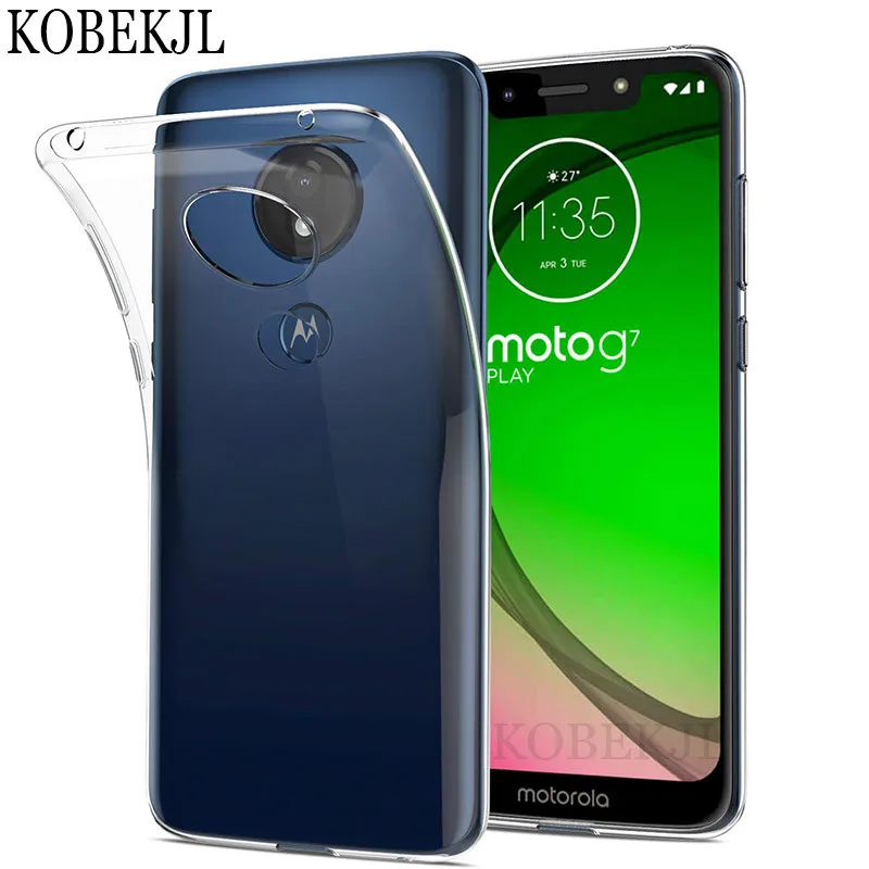 Чехол для Moto G7 Play Power мягкий силиконовый прозрачный чехол телефона Motorola G7Play G7Power