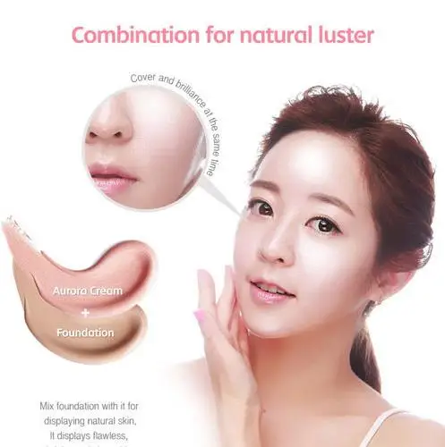 Koop BERRISOM Oops Mijn Aurora Crème Gezicht Make (Gezichtscrème + BB Cream) Dual functionele 3D Gezichtscrème fleuren Huid Hydrateren