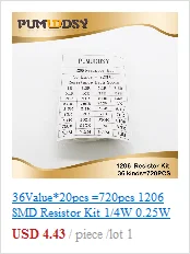 300 шт. 0603 SMD 1/8 Вт Резистор проволочного чипа резисторы 0 Ом~ 10 м ом 0R 1K 4,7 K 4K7 10K 100K