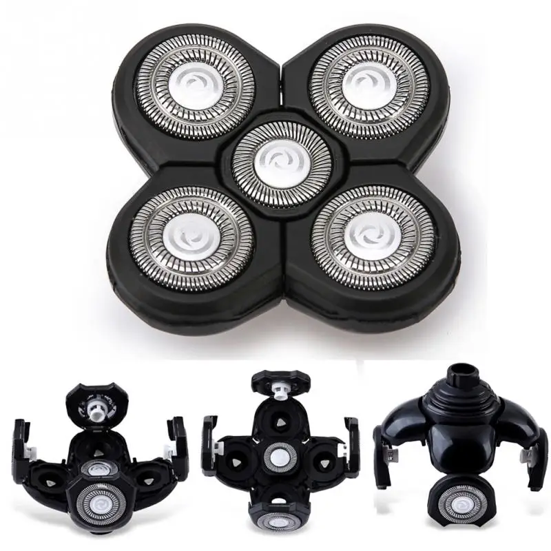 2018 New Men 5 Blade Razor Replacement Shaving Heads for Alternate Floating Washable Electric 5D Shavers 3