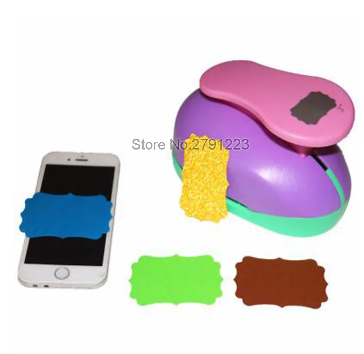 

2019 Punch Tag top Punch straight 1.5 inch gift Tag paper punches for scrapbooking craft perfurador Polygon shaped diy puncher