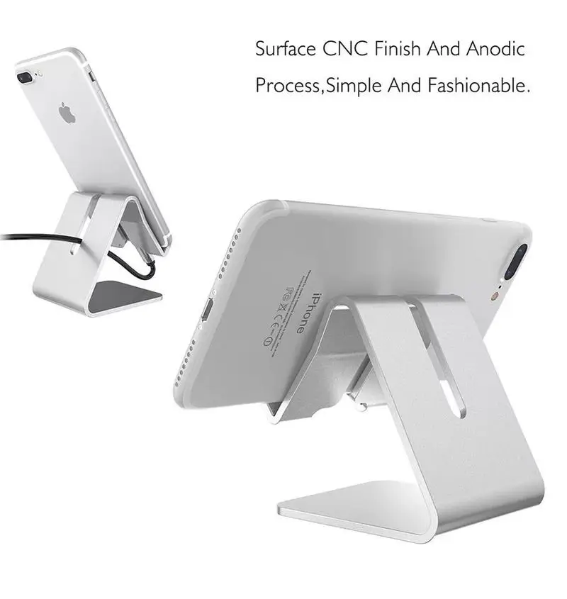 

Universal Tablet Holder Metal Anti-slip Cell Phone Bracket Desktop Desk holder Mount Phone Stand for iPad iPhone Samsung Tablet