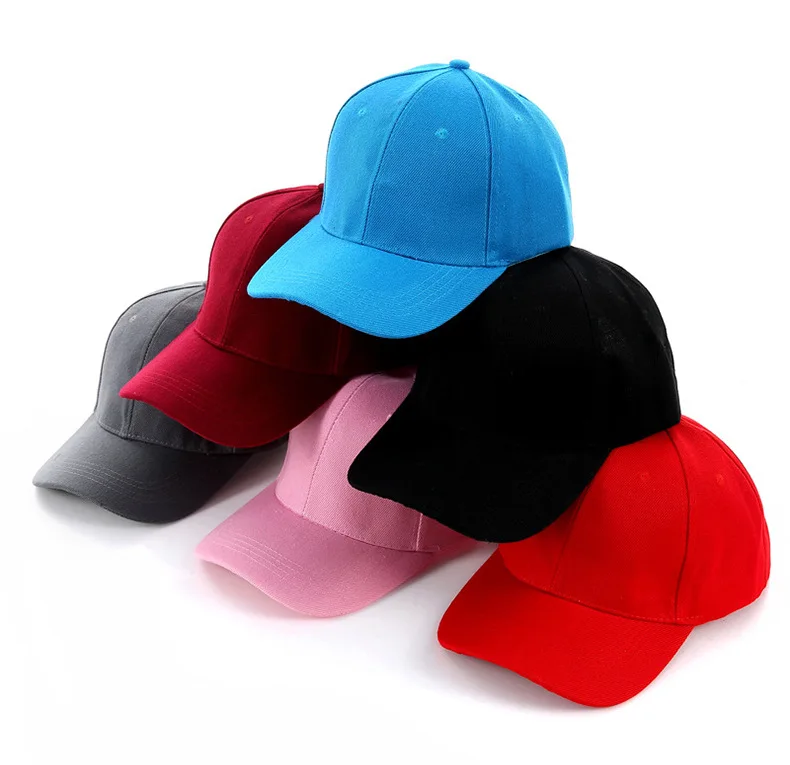 Бейсболка изготовленная на заказ Заводская одноцветная Регулируемая бейсбольная кепка Заказная взрослая хлопковая кепка простая изогнутая Солнцезащитная бейсбольныей козырек шляпа
