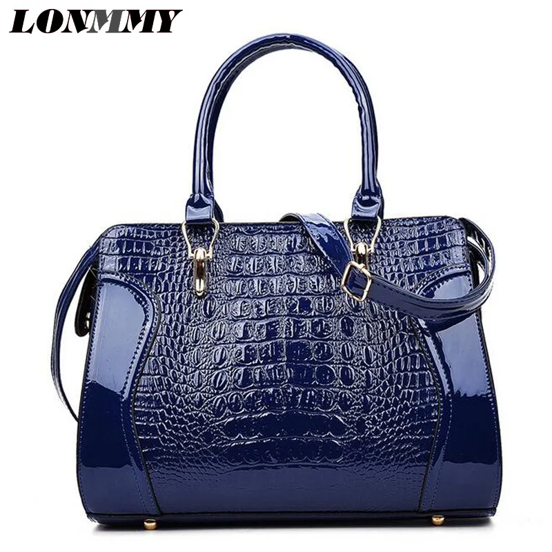 

LONMMY Luxury Brand Women Messenger Bag PU Leather Shoulder Bag Fashion Party Crossbody Bags Women Alligator Handbag Casual Tote