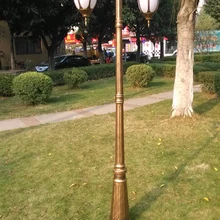 230 см 300 см Американская садовая дорожная лампа для газона с колонной удочкой водонепроницаемый Винтажный Классический дорожный фонарь уличный фонарь