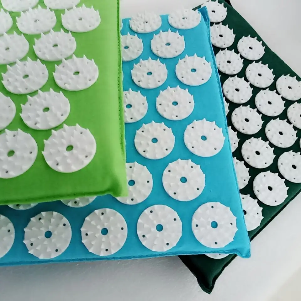 (20*20CM) Acupuncture Massage Cushion ABS Spike Acupressure Pad Hand foot stress relief easy carry Massage Mat