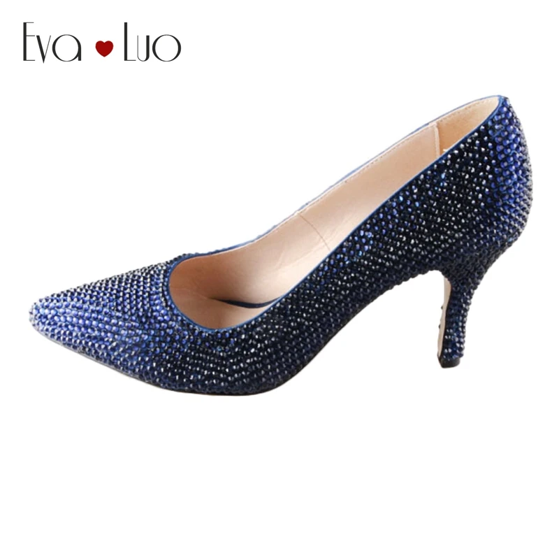 navy blue womens dress shoes