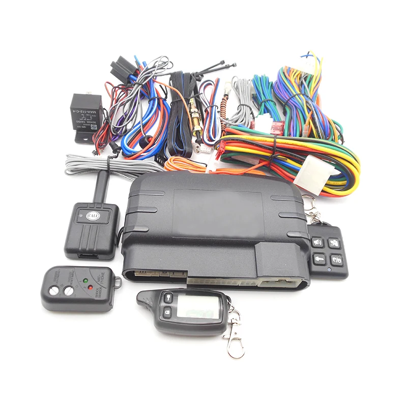 Russia version TW9010 Two way car alarm system with remote engine start