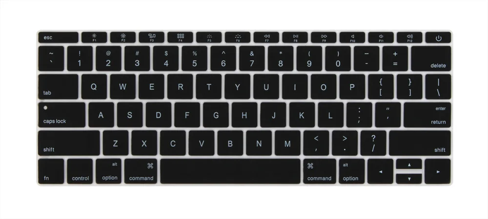 Black Английский США клавиша Enter чехол для Macbook 12 дюймов модель A1534 - Цвет: Black