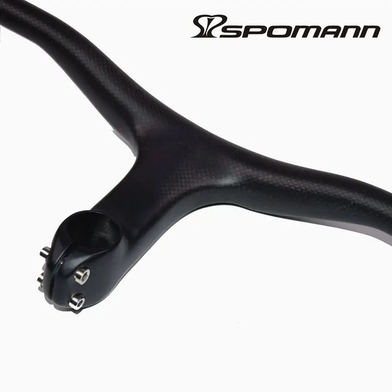 Spomann углеродный Интегрированный руль mtb rise для горного велосипеда с компьютерным