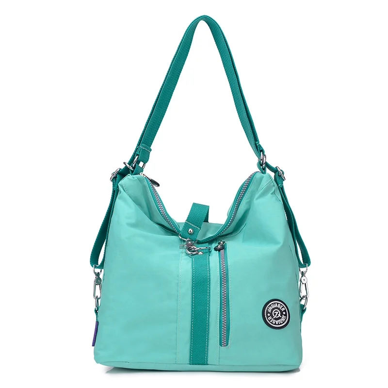 Новинка, повседневная женская сумка, водонепроницаемая нейлоновая сумка через плечо, сумки через плечо, высокое качество, нейлоновая женская сумка, сумка - Цвет: Светло-зеленый