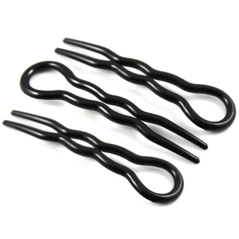 3 قطعة/المجموعة تويست U على شكل العملي كعكة مقاطع دبابيس الشعر أدوات الشعر شوكة عصا سريعة الشعر تصفيف النساء