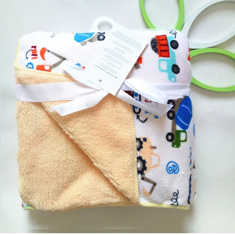 Детское одеяло, новинка, Брендовое, уплотненное, Двухслойное, коралловый флис, для младенцев, пеленка, конверт, коляска, обертка для новорожденных, детское постельное белье, одеяло s
