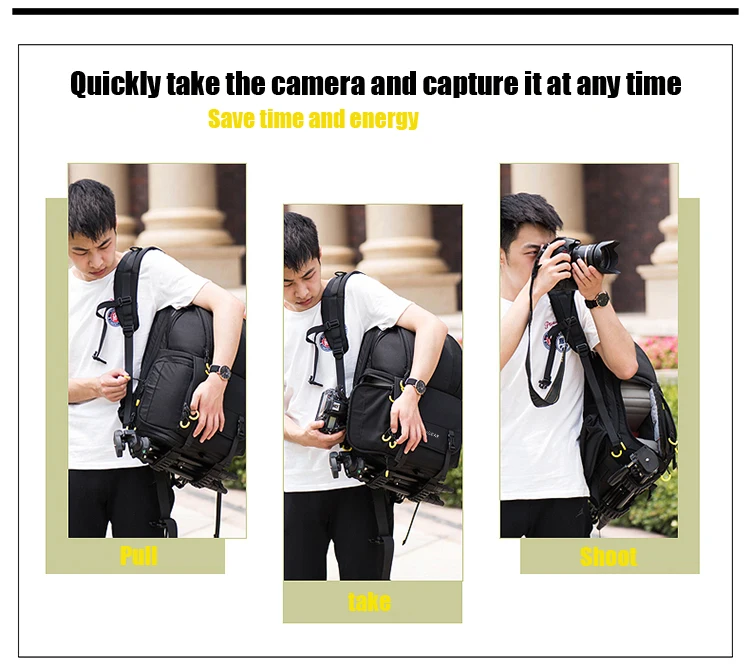 NOVAGEAR 6615 сумка для цифровой зеркальной фотокамеры сумка для фото рюкзак для камеры Универсальный рюкзак большой емкости для путешествий для камеры Canon/Nikon