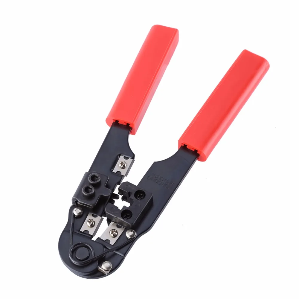 

Modular Crimper Crimping Cutting Striping Networking Wire Tool Kit Crimper Stripper for 8P8C rj45