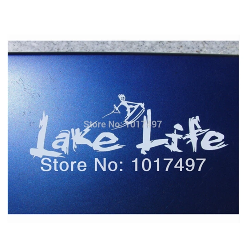 ebay hot large 10.75"x4" Lake Life Vinyl Car Decal Sticker Wakeboard Wake skate Wake surf Boat,s2023
