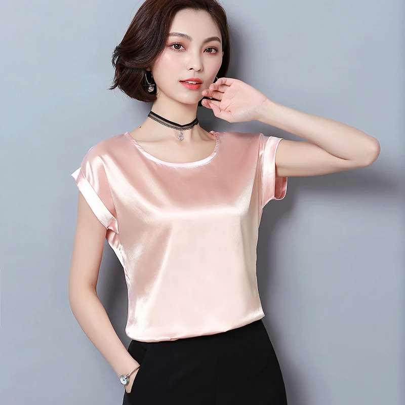 summer short sleeve plus size ladies tops feminine blouses fashion woman blouse 2018 chiffon women blouse shirt blusas 0701 30