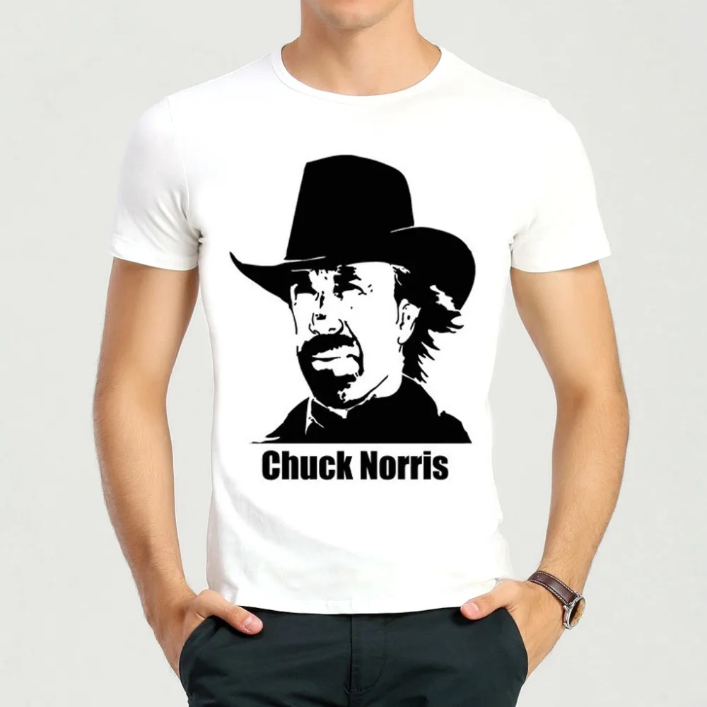 Krotty Champion Chuck Norris T Shirt White Short SLeeve Chuck Norris Logo T Shirt Tee Top tshirt