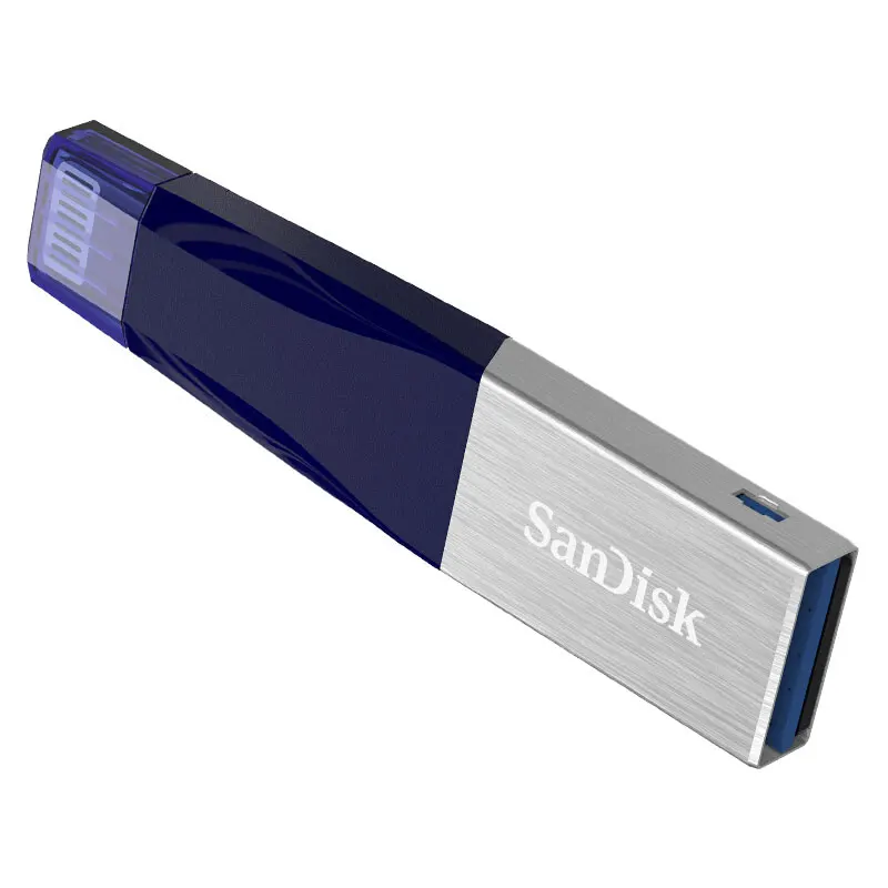 Sandisk USB 3,0 iXPAND флеш-накопитель 32 Гб 64 Гб 128 ГБ металлическая карта памяти MFI зашифрованный диск для печати на ключ для iphone ipad