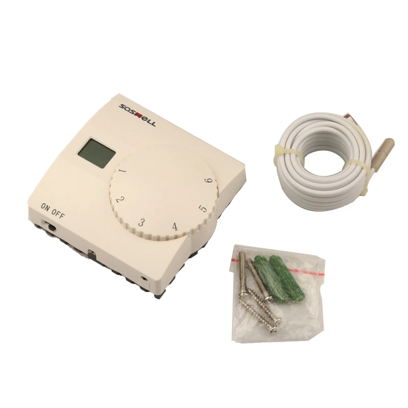 

SASWELL dial type electric floor heating thermostat,knob underfloor temperature controller SAS816FHL-0