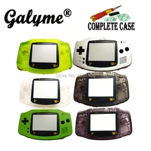 Горячая многоцветная крышка подходит для GameboyAdvance Замена пластиковый корпус Оболочка Чехол Крышка Pika Elf объектив игра Consoel мальчик Advance