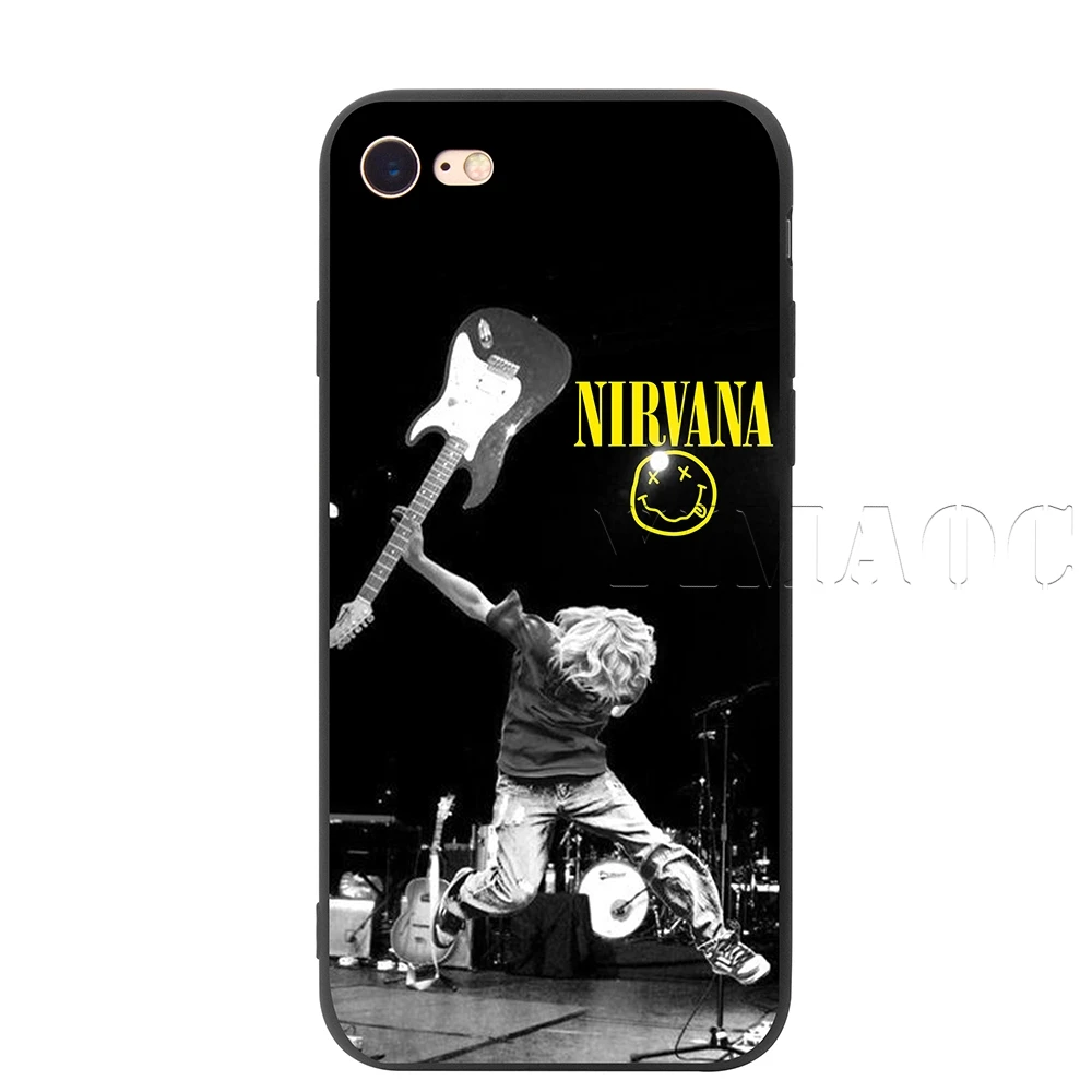 Силиконовый мягкий чехол YIMAOC Nirvana Kurt Cobain для iPhone 11 Pro XS Max XR X 8 7 6 6S Plus 5 5S SE - Цвет: 3