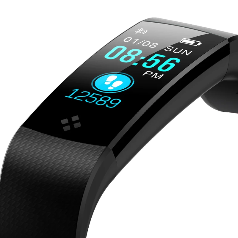 BANGWEI Fitness Smart Watch Blood Pressure Heart Rate  Pedometer Sleep Monitor Information Reminder Waterproof Sport Watch + Box