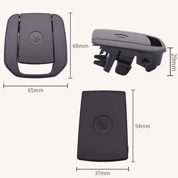 

Car Rear Seat Hook Cover Child Restraint for for BMW X1 E84 3 Series E90/F30 1 Series E87 Black / Beige