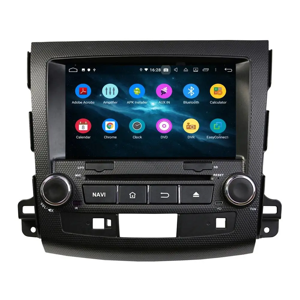Best 1024*600 Octa Core 8" Android 9.0 Car DVD Radio GPS for Mitsubishi Outlander 2006-2012 With 4GB RAM Bluetooth WIFI 32GB ROM 1