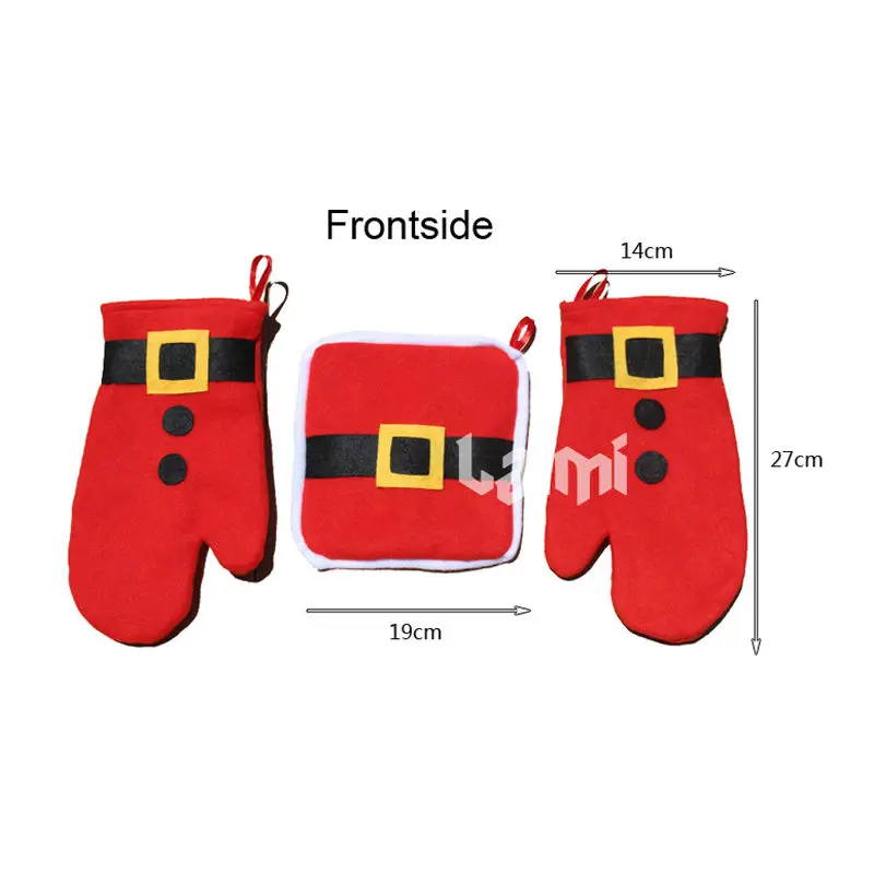 3 шт/лот перчатки для тепловых подушек рождественские украшения необходимые принадлежности Посуда креативный подарок для дома Adornos Navidad