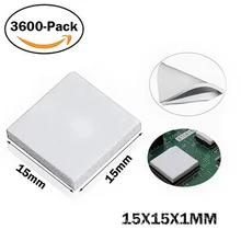 3600pcs 15mm*15mm*1mm Thermal Pad GPU CPU Heatsink Cooling Conductive Silicone Pad 3600pcs 15mm*15mm*1mm Thermal Pad GPU CPU Heatsink Cooling Conductive Silicone Pad