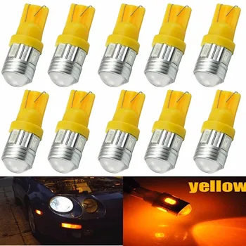 

4 Lampadas Pingo T10 194, W5W, 168, 2825 6 Led Smd 5630 Samsung Led Chips 12v 3w Amarela