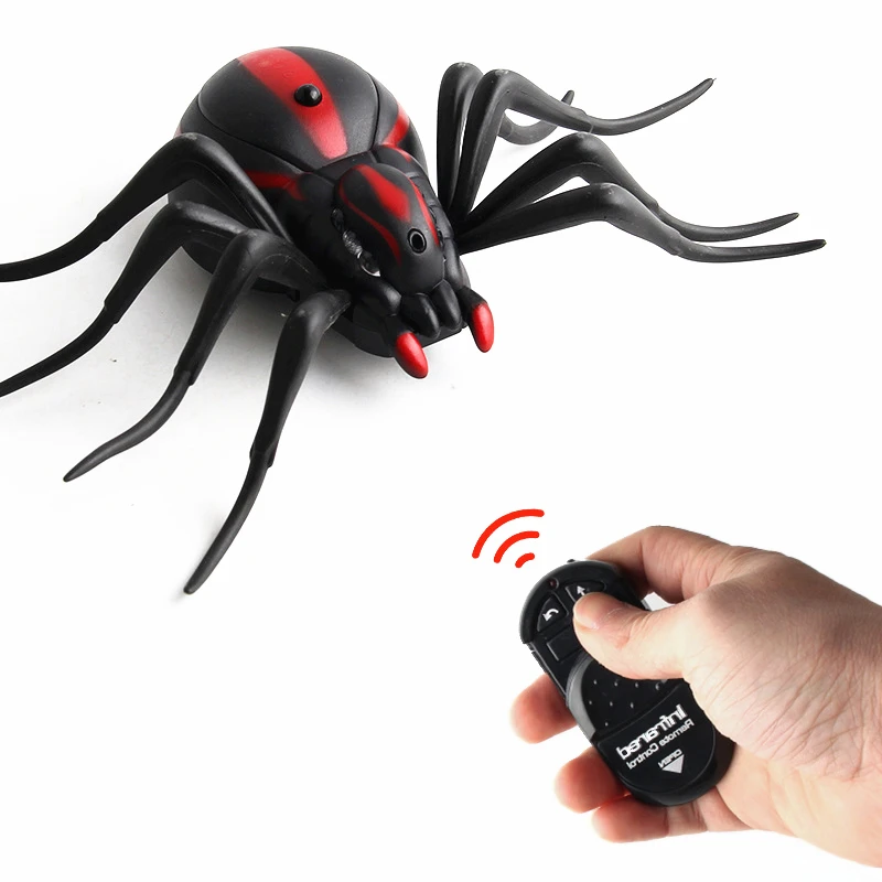 

Hot RC Toys Animals Novelty Gags Remote Control Ants Cockroaches Spiders Crawling Insect Halloween Horror Practical Jokes