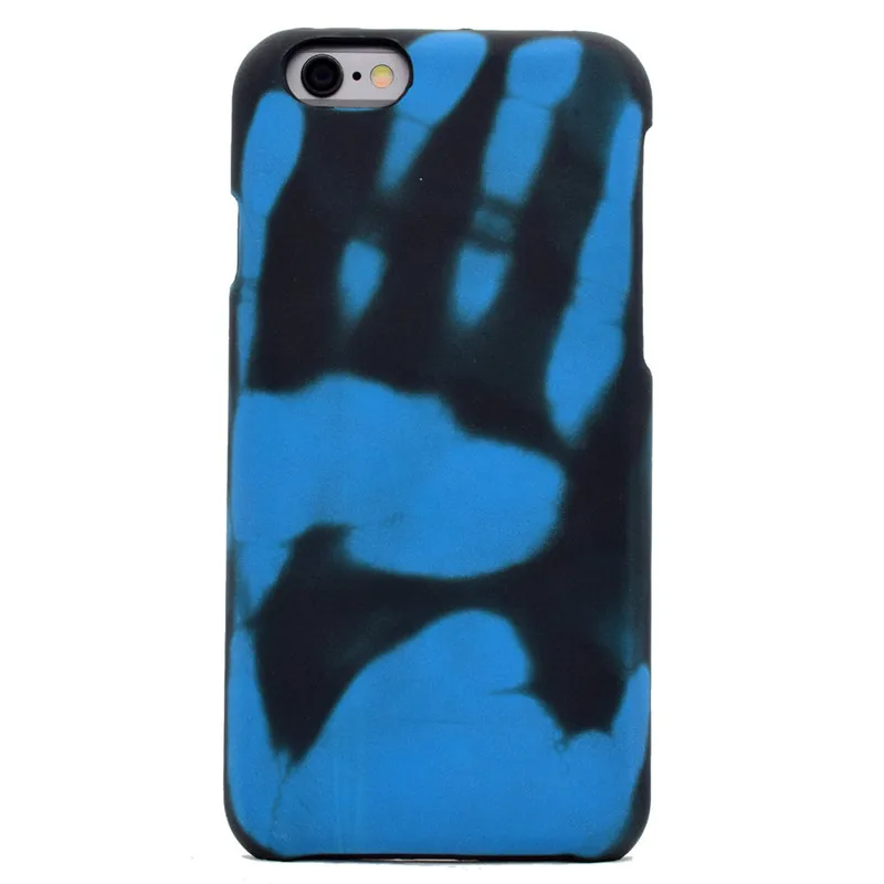 Mate PC caso del sensor térmico para iPhone 6 6s cambio de temperatura inducción suave Carcasas fundas para iPhone 7 7 Plus cubierta protectora