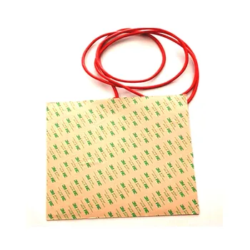 

300*300*1.5mm heating pad for 3d printer 110v 500w adhesive 1 side 100k thermistor 1000mm lead wire out from middle of 1 side