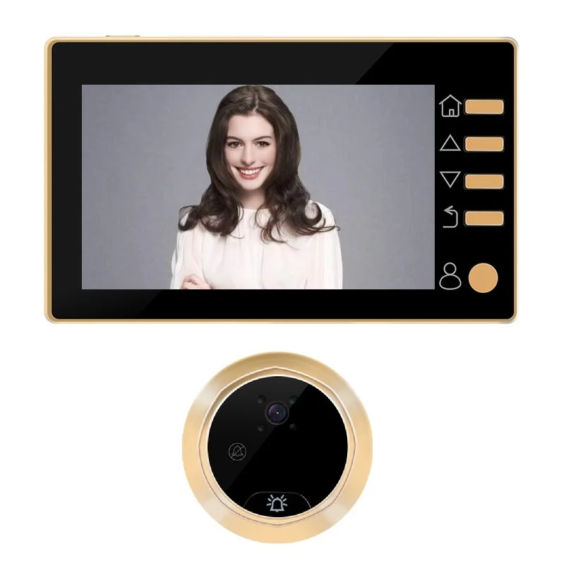 

Doorbell video camera door peephole wireless 4.3 inch TFT LCD IR Night Vision 3 Modes Video Recording Photos Taking Max 32G