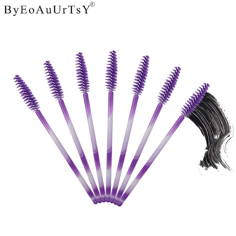 50Pcs one off Disposable Eyelash Brush Cosmetic Makeup Tool Mascara