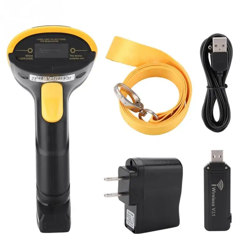 Voice Wireless Laser Barcode Scanner Voice Prompt Wireless Barcode Gun