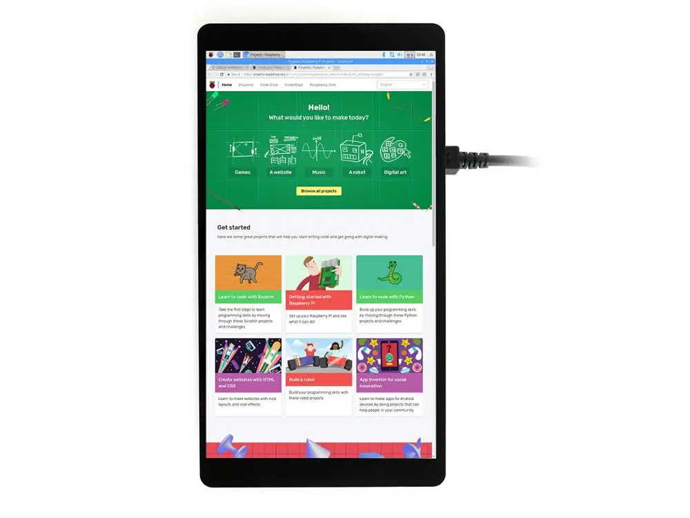  Waveshare 5.5inch HDMI AMOLED Display 1080*1920 Capacitive Touch Screen Toughened Glass Cover Raspb