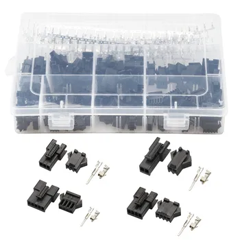 

600Pcs Jumper Adapter Connector Housing Connector Crimp Belt Hook Kit Male Female Jumper Pin Wire Connector