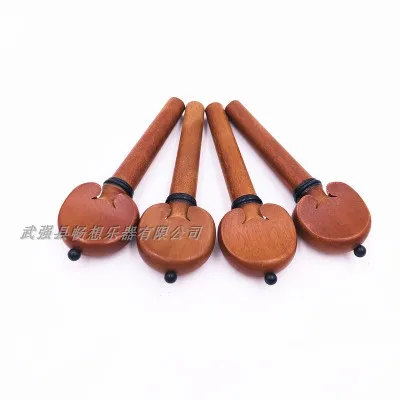 4 шт/один набор из натурального jujube 4/4 скрипки колышки красивый белый круг