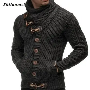 

Gothic Turtleneck Sweater Men Casual Plus Size Pullover Men Autumn Slim Fit Long Sleeve Shirt Mens Sweaters Knitted Pull Homme