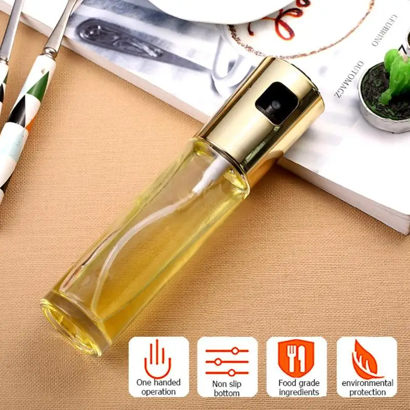 Essential Oil Sprayer Refillable Spray Empty Bottles Vinegar Mist Water Pump Gravy Boats Grill BBQ Sprayer Kitchen Cooking Tools