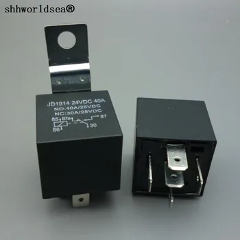 

shhworldsea (24V40A5pin) Car Truck relay Auto Automotive 24V 40A Relay motorcycle car auto 5 Pin 5P Waterproof Relay