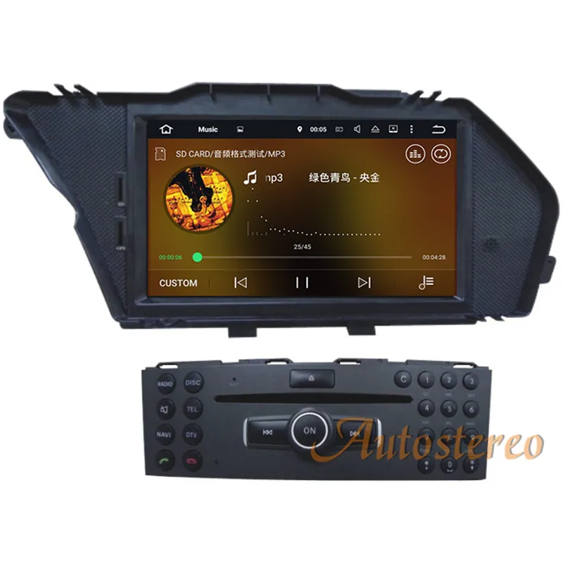 Top DSP Android 9 64G Car DVD Player GPS Navigation For Mercedes-Benz GLK GLK-Class X204 2008-2010 Car Auto stereo Multimedia Player 23