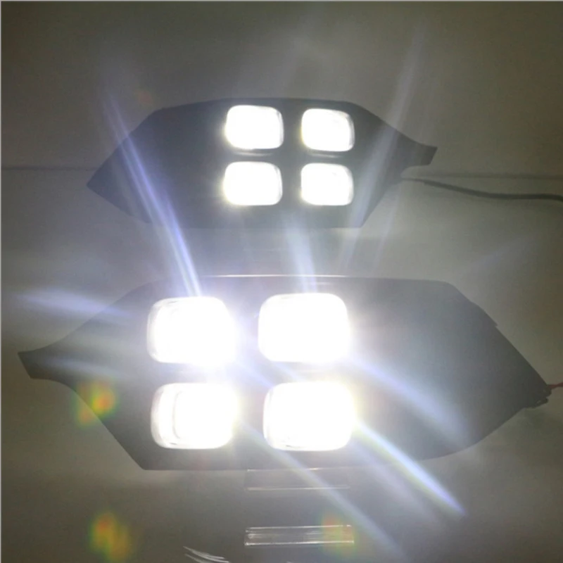 Hlxg 4 глаза ABS 12 в светодиодный дневные ходовые огни Противотуманные фары DRL лампа