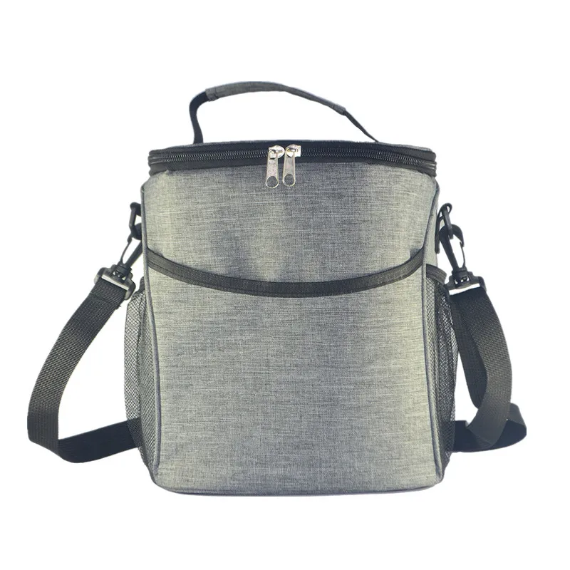 600D Oxford Cloth Lunch Bag Insulated Solid Hot Lunch Box Food Picnic