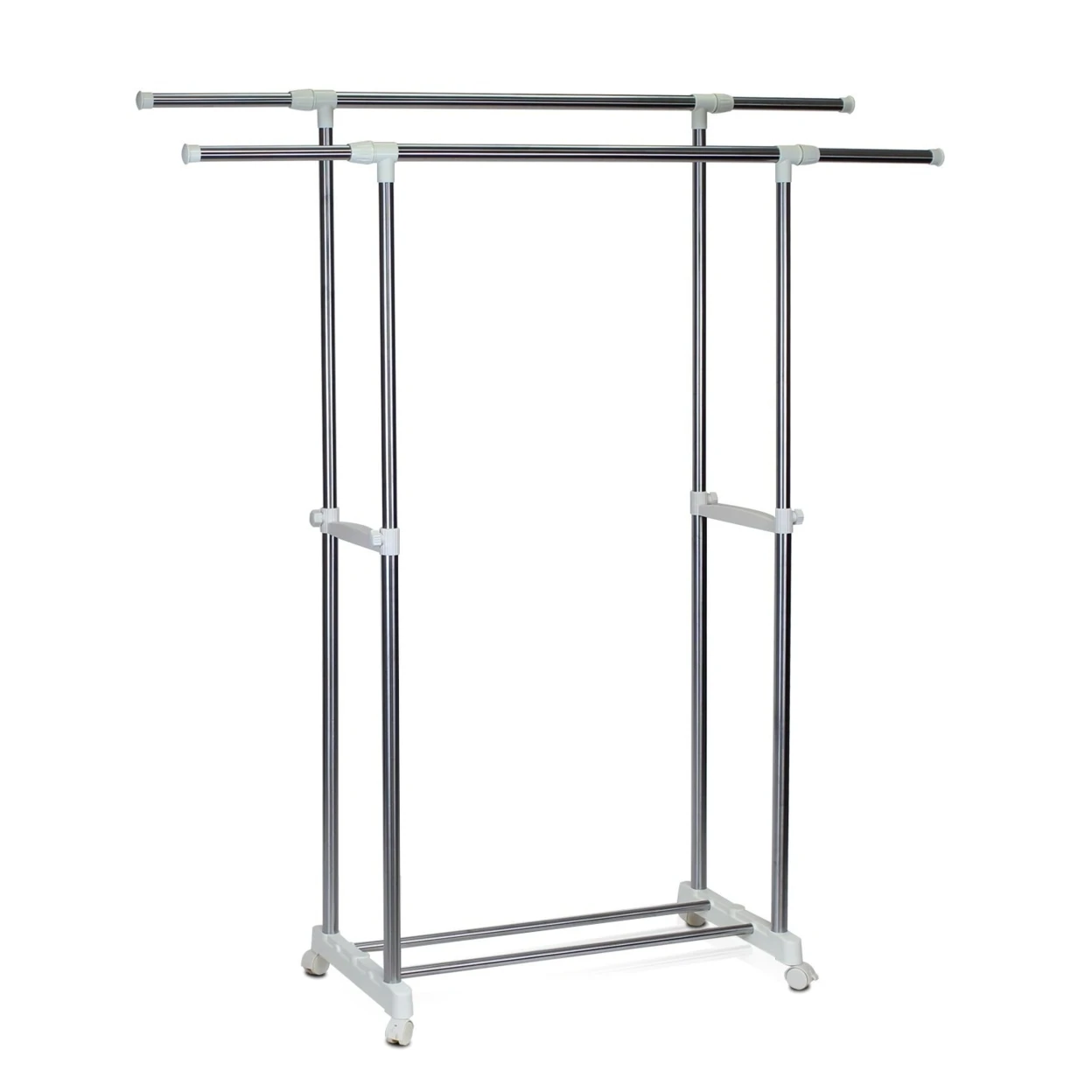 Furinno Yijin Heavy Duty Dual Level Retractable Rolling Drying Rack