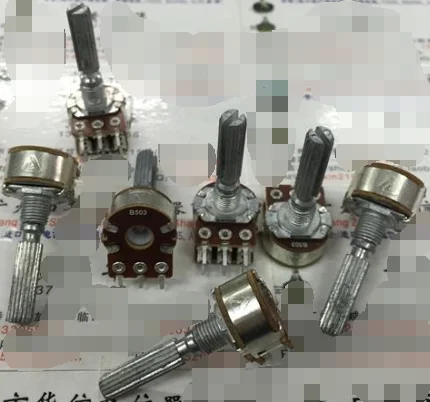 

5pcs/lot Special Dili peak DELTA 148 double potentiometer B50K handle length 30MM flowers